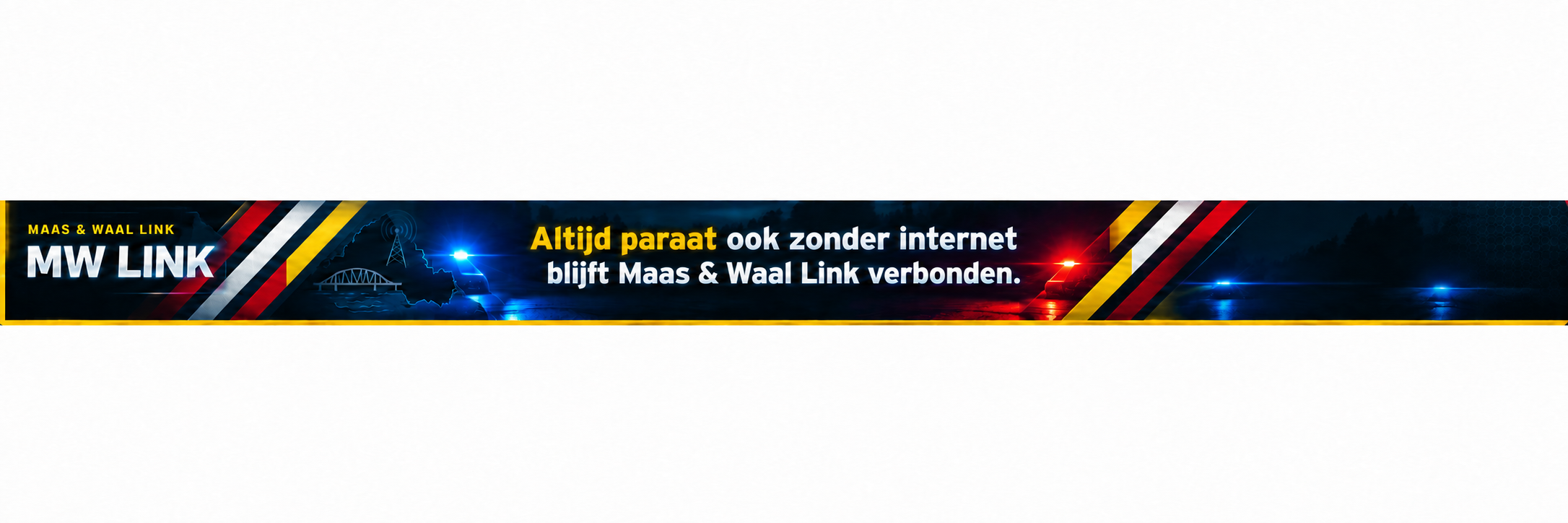 Maas & Waal Link. Altijd paraat ook zonder internet blijft Maas & Waal Link verbonden.